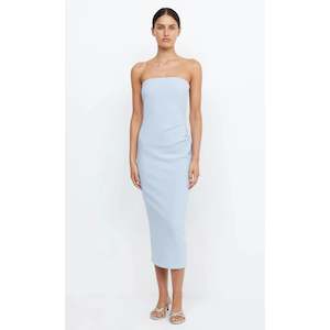 Dusty Blue Be Mine Strapless Midi - 18