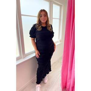 Black Mirella T Shirt Maxi - 20