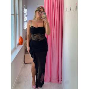 Black Liv Asym Dress