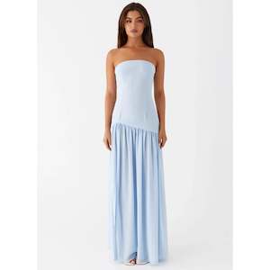 Blue Eden Strapless Maxi