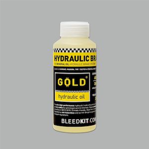 Bicycle and accessory: BLEED KIT - Gold Hydraulic Mineral Oil 100ML