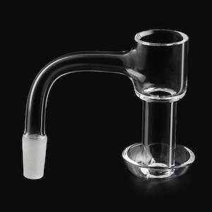 Glass Quartz Banger: GQB - Seamless - Standard - Terp Slurper - 20mm OD - 54mm Deep - 28mm Dish - 2.8mm - Beveled Edge