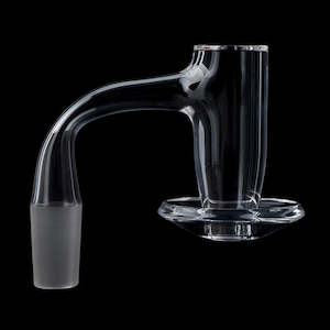 Glass Quartz Banger: GQB - Seamless - Smooth Blender - 20mm OD - 50mm Deep - 40mm Dish - 2.5mm - Beveled Edge