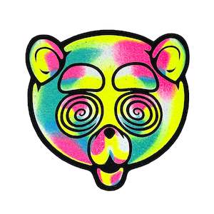 MoodMat - Limited Edition 1 of 420 - Heady UV Teddy - By Shurlok Holm - 8" Custo…