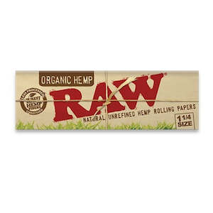 Smoking Supplies: RAW® - Natural - Organic Hemp Papers - 1 1/4 Size - 50 Leaves