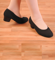 Canvas Character Shoes (Cuban Heel)