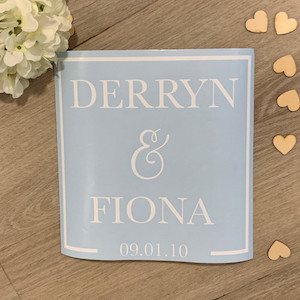 Wedding signage (DECAL ONLY) thedesignroom