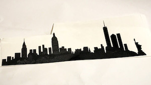 NY Skyline Laptop Decal thedesignroom