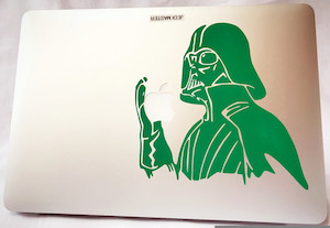 Clothing: Darth Vader Macbook decal thedesignroom