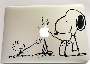 Snoopy Macbook decal thedesignroom