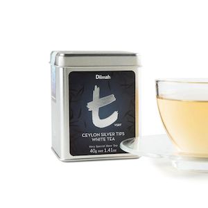 Tea wholesaling: t-series Tin Caddy VSRT Ceylon Silver Tips White Tea 40g Loose Leaf Tea