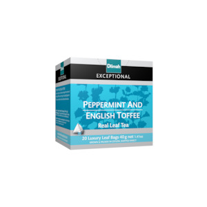 Exceptional Peppermint & English Toffee Black Tea 20 Tea Bags