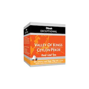 Exceptional Valley of Kings Ceylon Black Tea 20 Tea Bags