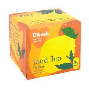 Dilmah Lemon Iced Tea Cans 4 x 330mL