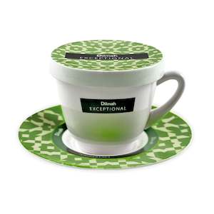 Exceptional Green Cup & Saucer with Lid (220ml)