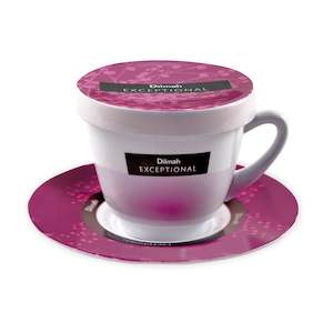 Tea wholesaling: Exceptional Purple Cup & Saucer with Lid (220ml)