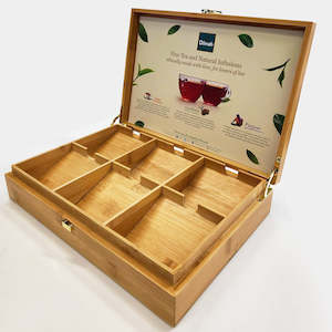 Exceptional Empty Bamboo Presenter Box - 6 Slanted Slots