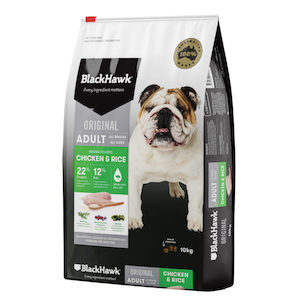 Boarding kennels: Black Hawk Dog Food Adult Chicken and Rice