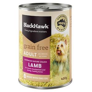 Black Hawk Dog Food Grain Free Lamb Wet Food 400g