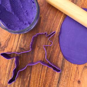 Purple Unicorn Dough Cutter