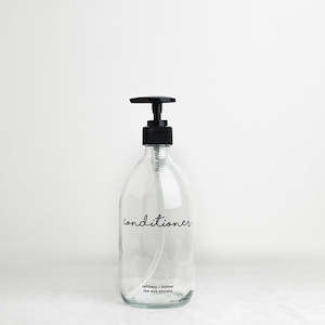 SECONDS - Clear Glass Bottle Pump Conditioner