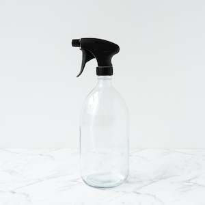 Clear Glass Bottle Trigger Spray - 1L Plain