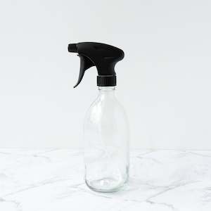 Clear Glass Bottle Trigger Spray - 500ml Plain