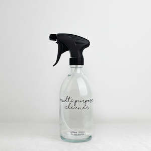 Clear Glass Spray Bottle 500ml Multipurpose Cleaner