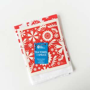 Internet only: Tea Towel and SPRUCE Dishcloth Set