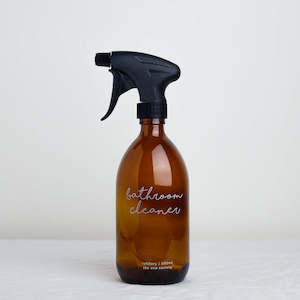 SECONDS - Amber Glass Spray Bottle 500ml Bathroom Cleaner