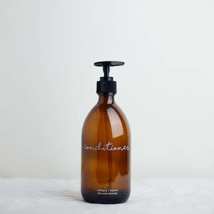 SECONDS - Amber Glass Bottle Pump 500ml Conditioner