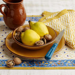 Featured: Indian Hand Block Print Tablecloth and Runners - Frida design