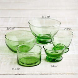 Beldi Glass Bowls - Green -   5 styles