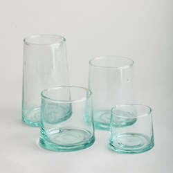 Beldi Hand Blown Moroccan Glasses: Wine / Water Tumblers - 4 sizes