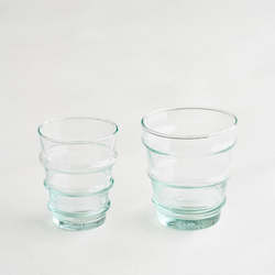 Beldi Hand Blown Moroccan Glasses: Beldi Glass 3 rings    - 2 sizes