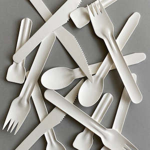 Cutlery: Disposable  Paper Cutlery - strong and with a pleasant mouthfeel  NEW!