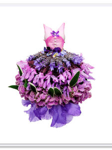 Lavender Dress Greeting Card