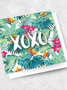 Xoxo Greeting Card