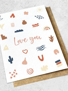 Love You Greeting Card