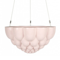 Hanging Jelly Planter - Pink Scalloped