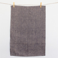 Fog Linen Chambray Kitchen Cloth- Navy