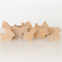 Wooden Farm Animal Set