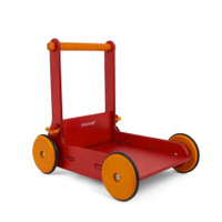 Moover Wooden Baby Walker-red