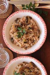 Creamy Mushroom Risotto with Lemon