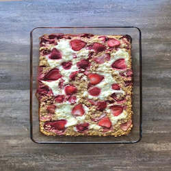 Strawberries and Cream Baked Oatmeal