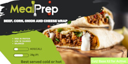 Cheese beef Burger Wrap