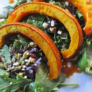 Christmas Sides: Cranberry-Pumpkin Greens Salad