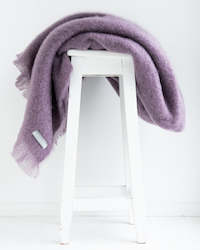 Windermere Mohair Throw - Amethyst