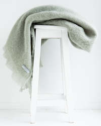 Windermere Mohair Throw - Sage