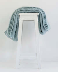 Souvenir: Windermere Mohair Throw - Glacier